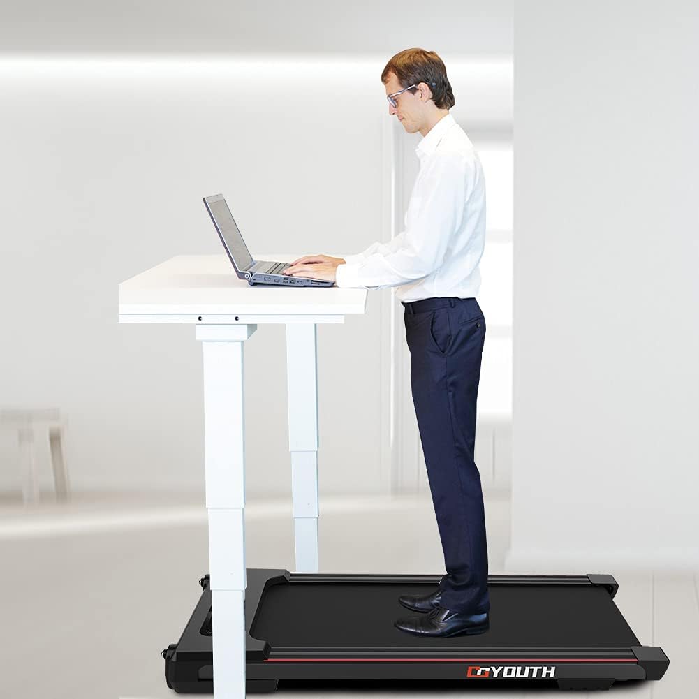 GOYOUTH 2 in 1 Under Desk Electric Treadmill